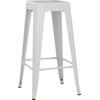 ΣΚΑΜΠΟ ΜΠΑΡ ΜΕΤΑΛΛΙΚΟ MELITA-PRO HM8642.41 ΣΕ ΛΕΥΚΟ ΜΑΤ 43x43x78Υεκ.
