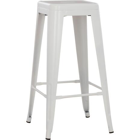 ΣΚΑΜΠΟ ΜΠΑΡ ΜΕΤΑΛΛΙΚΟ MELITA-PRO HM8642.41 ΣΕ ΛΕΥΚΟ ΜΑΤ 43x43x78Υεκ.