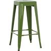 ΣΚΑΜΠΟ ΜΠΑΡ ΜΕΤΑΛΛΙΚΟ MELITA-PRO HM8642.53 ΣΕ LIGHT OLIVE GREEN 43x43x78Υεκ.