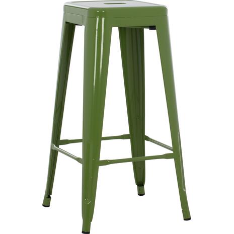ΣΚΑΜΠΟ ΜΠΑΡ ΜΕΤΑΛΛΙΚΟ MELITA-PRO HM8642.53 ΣΕ LIGHT OLIVE GREEN 43x43x78Υεκ.