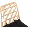 ΣΕΤ ΤΡΑΠΕΖΑΡΙΑΣ 7ΤΜΧ ALLEGRA HM10495 WICKER ΜΠΕΖ-ΜΕΤΑΛΛΟ ΜΑΥΡΟ
