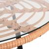 ΣΕΤ ΕΞΩΤΕΡΙΚΟΥ ΧΩΡΟΥ 3ΤΜΧ ALLEGRA HM10476 WICKER ΜΠΕΖ-ΜΕΤΑΛΛΟ ΜΑΥΡΟ