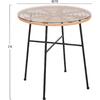 ΣΕΤ ΕΞΩΤΕΡΙΚΟΥ ΧΩΡΟΥ 3ΤΜΧ ALLEGRA HM10476 WICKER ΜΠΕΖ-ΜΕΤΑΛΛΟ ΜΑΥΡΟ