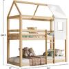 ΠΑΙΔΙΚΗ ΚΟΥΚΕΤΑ ΣΠΙΤΑΚΙ τ.MONTESSORI HOOD HM705.01 ΞΥΛΟ ΠΕΥΚΟΥ ΣΕ ΦΥΣΙΚΟ-ΣΤΡΩΜΑΤΑ 190x90εκ