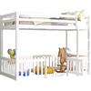 ΠΑΙΔΙΚΗ ΚΟΥΚΕΤΑ ΜΕ ΠΑΡΚΑΚΙ PLAYKID HM703.03 ΞΥΛΟ ΠΕΥΚΟΥ ΛΕΥΚΟ ΓΙΑ 190x90εκ
