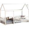 ΚΡΕΒΑΤΙ ΠΑΙΔΙΚΟ ΜΕ ΚΑΓΚΕΛΟ HOUSER HM706.03 τ.MONTESSORI ΞΥΛΟ ΠΕΥΚΟ ΛΕΥΚΟ-190x90εκ