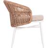 ΠΟΛΥΘΡΟΝΑ ΑΛΟΥΜΙΝΙΟΥ ORIN HM6265.02 ΛΕΥΚΗ-P.E.RATTAN ΦΥΣΙΚΟ-ΜΠΕΖ ΜΑΞΙΛΑΡΙΑ 58x61x75Υ