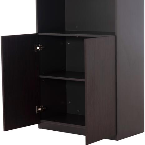 ΒΙΒΛΙΟΘΗΚΗ ΓΡΑΦΕΙΟΥ ΕΠΑΓΓΕΛΜΑΤΙΚΗ ROSEWOOD HM2089 ΜΕΛΑΜΙΝΗ ΓΚΡΙ-WENGE 80Χ40Χ200Υεκ.