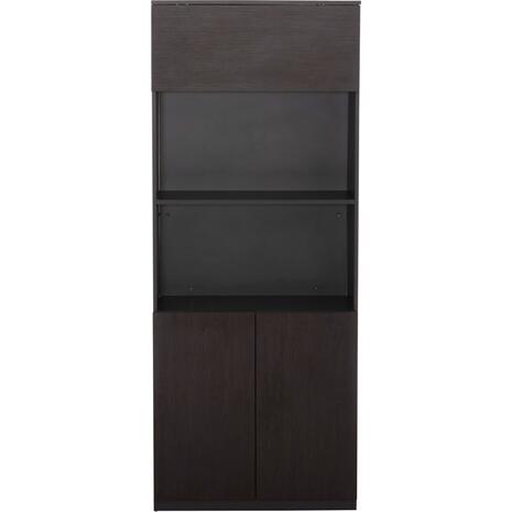 ΒΙΒΛΙΟΘΗΚΗ ΓΡΑΦΕΙΟΥ ΕΠΑΓΓΕΛΜΑΤΙΚΗ ROSEWOOD HM2089 ΜΕΛΑΜΙΝΗ ΓΚΡΙ-WENGE 80Χ40Χ200Υεκ.