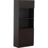 ΒΙΒΛΙΟΘΗΚΗ ΓΡΑΦΕΙΟΥ ΕΠΑΓΓΕΛΜΑΤΙΚΗ ROSEWOOD HM2089 ΜΕΛΑΜΙΝΗ ΓΚΡΙ-WENGE 80Χ40Χ200Υεκ.