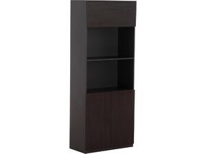 ΒΙΒΛΙΟΘΗΚΗ ΓΡΑΦΕΙΟΥ ΕΠΑΓΓΕΛΜΑΤΙΚΗ ROSEWOOD HM2089 ΜΕΛΑΜΙΝΗ ΓΚΡΙ-WENGE 80Χ40Χ200Υεκ.