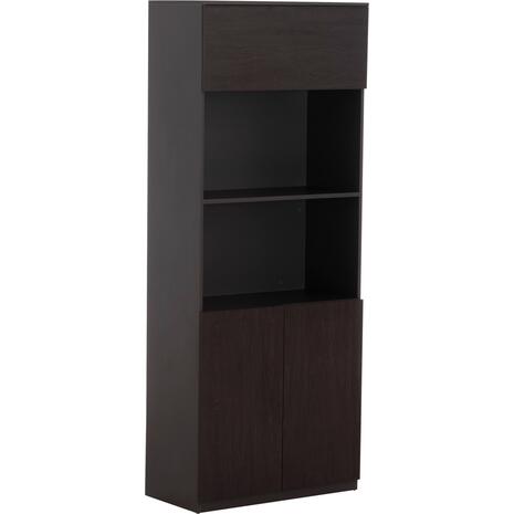 ΒΙΒΛΙΟΘΗΚΗ ΓΡΑΦΕΙΟΥ ΕΠΑΓΓΕΛΜΑΤΙΚΗ ROSEWOOD HM2089 ΜΕΛΑΜΙΝΗ ΓΚΡΙ-WENGE 80Χ40Χ200Υεκ.
