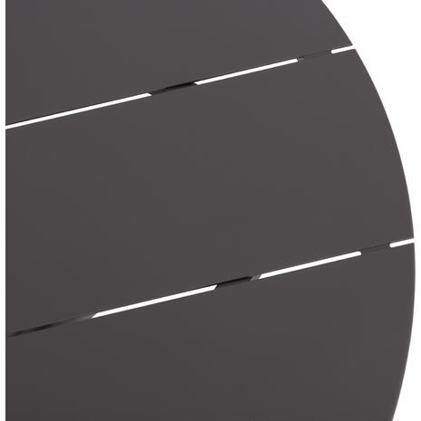 ΤΡΑΠΕΖΙ ΣΤΡΟΓΓΥΛΟ ΑΛΟΥΜΙΝΙΟΥ HIGER HM6289.01 ΓΚΡΙ Φ90x74Yεκ.