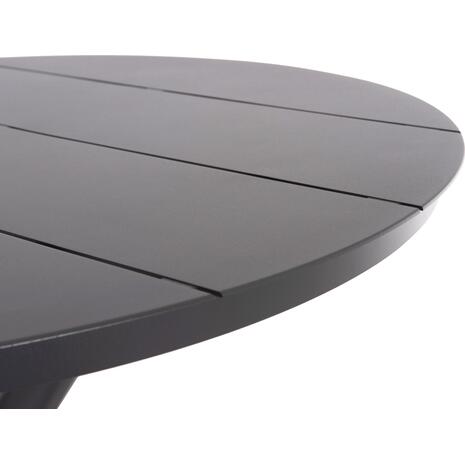 ΤΡΑΠΕΖΙ ΣΤΡΟΓΓΥΛΟ ΑΛΟΥΜΙΝΙΟΥ HIGER HM6289.01 ΓΚΡΙ Φ90x74Yεκ.