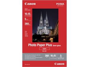 Χαρτί φωτογραφικό Photo Plus A6 Canon 10x15cm Semi gloss 260gr/m2 (πακέτο 5 φύλλων)