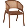 ΠΟΛΥΘΡΟΝΑ ΜΑΣΙΦ ΞΥΛΟ ΤEAK & RATTAN ΠΛΑΤΗ ΦΥΣΙΚΟ 57x62x83Υεκ.HM9402.01