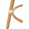 ΣΚΑΜΠΟ ΑΛΟΥΜΙΝΙΟΥ ΜΕΣ.ΥΨΟΥΣ CHINO HM6286.03 BAMBOO LOOK & TEXTILENE ΜΑΥΡΟ 43x43x65Υεκ