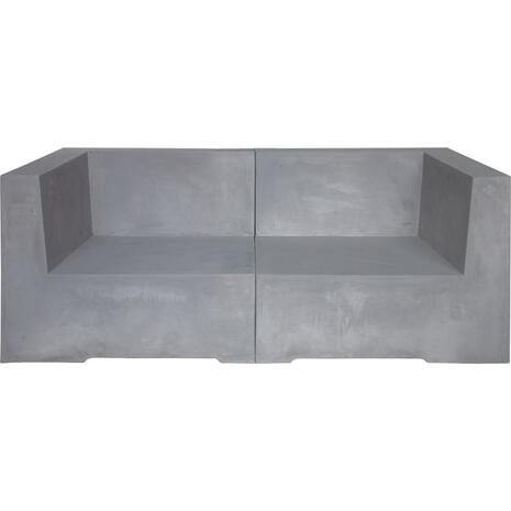 CONCRETE 2Θέσιος Kαναπές Κήπου - Βεράντας, Cement Grey (Ε6200,2)
