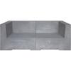 CONCRETE 2Θέσιος Kαναπές Κήπου - Βεράντας, Cement Grey (Ε6200,2)