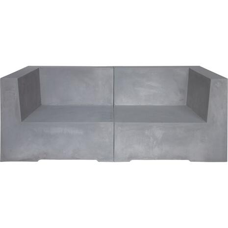 CONCRETE 2Θέσιος Kαναπές Κήπου - Βεράντας, Cement Grey (Ε6200,2)