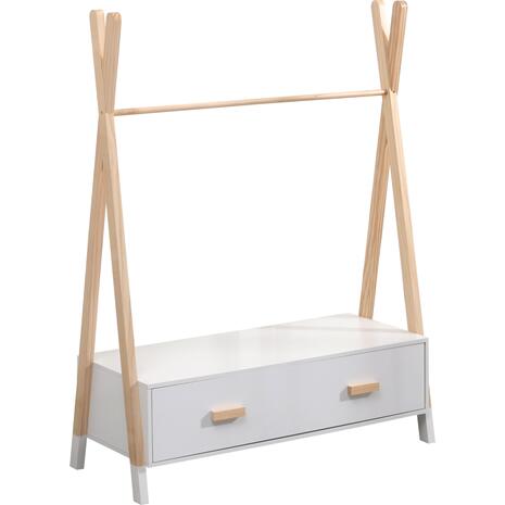 ΚΡΕΜΑΣΤΡΑ ΜΕ ΣΥΡΤΑΡΙΑ ΠΑΙΔΙΚH PASCHAL HM2491.03 ΜΕΛΑΜΙΝΗ-ΞΥΛΟ ΠΕΥΚΟΥ 80x40x130Υεκ