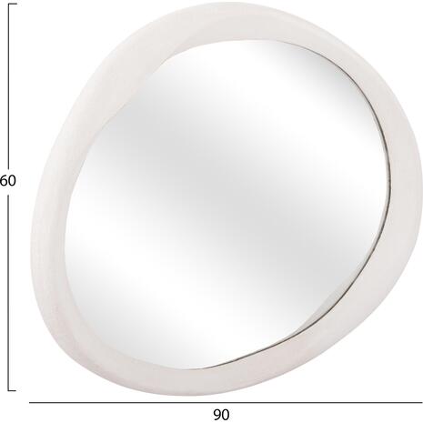 ΚΑΘΡΕΠΤΗΣ ΤΟΙΧΟΥ ΟΒΑΛ ΣΕΙΡΑ SANTORINI HM4513 MDF ΣΕ ΥΠΟΛΕΥΚΟ 90x3,2x60Υεκ