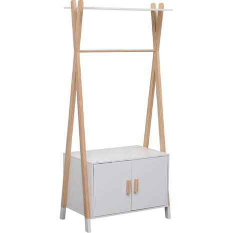 ΚΡΕΜΑΣΤΡΑ ΠΑΙΔΙΚH ΜΕ ΝΤΟΥΛΑΠΙ PASCHAL HM2495.03 ΜΕΛΑΜΙΝΗ-ΞΥΛΟ ΠΕΥΚΟΥ 76x44x170Υεκ