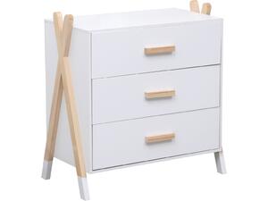 ΣΥΡΤΑΡΙΕΡΑ ΠΑΙΔΙΚH PASCHAL HM2493.03 ΜΕΛΑΜΙΝΗ-ΞΥΛΟ ΠΕΥΚΟΥ 76x40x80.5Υεκ