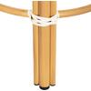 ΣΚΑΜΠΟ ΑΛΟΥΜΙΝΙΟΥ ΜΕΣ.ΥΨΟΥΣ CHINO HM6286.05 BAMBOO LOOK & TEXTILENE ΜΠΛΕ 43x43x65Υεκ