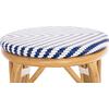 ΣΚΑΜΠΟ ΑΛΟΥΜΙΝΙΟΥ ΜΕΣ.ΥΨΟΥΣ CHINO HM6286.05 BAMBOO LOOK & TEXTILENE ΜΠΛΕ 43x43x65Υεκ