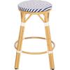 ΣΚΑΜΠΟ ΑΛΟΥΜΙΝΙΟΥ ΜΕΣ.ΥΨΟΥΣ CHINO HM6286.05 BAMBOO LOOK & TEXTILENE ΜΠΛΕ 43x43x65Υεκ