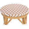 ΣΚΑΜΠΟ ΑΛΟΥΜΙΝΙΟΥ ΜΕΣ.ΥΨΟΥΣ CHINO HM6286.04 BAMBOO LOOK ΦΥΣΙΚΟ & TEXTILENE 43x43x65Υεκ