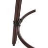 ΣΚΑΜΠΟ ΑΛΟΥΜΙΝΙΟΥ ΜΕΣ.ΥΨΟΥΣ CHINO HM6286.01 BAMBOO LOOK & TEXTILENE ΚΑΦΕ 43x43x65Υεκ