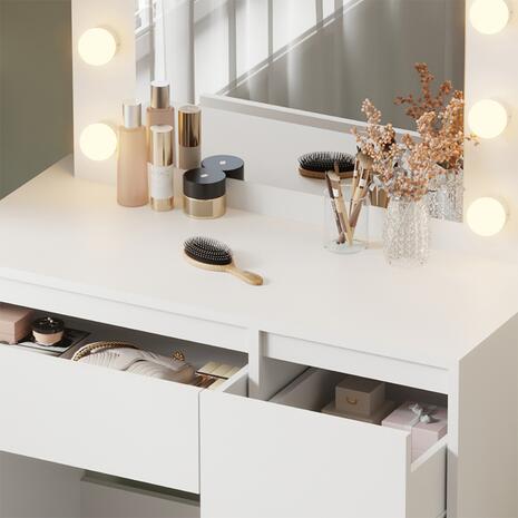 ΤΟΥΑΛΕΤΑ ΜΕ ΦΩΤΙΣΜΟ LED & ΣΥΡΤΑΡΙΑ KEITLIN HM2499.03 ΜΕΛΑΜΙΝΗ ΣΕ ΛΕΥΚΟ 80x40x140Υεκ.