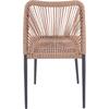 ΚΑΡΕΚΛΑ ΑΛΟΥΜΙΝΙΟΥ ΓΚΡΙ ΜΕ P.E.TWIST RATTAN ΜΠΕΖ HM5770.02 45x63x82Υ εκ.
