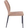 ΚΑΡΕΚΛΑ ΑΛΟΥΜΙΝΙΟΥ ΓΚΡΙ ΜΕ P.E.TWIST RATTAN ΜΠΕΖ HM5770.02 45x63x82Υ εκ.