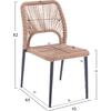ΚΑΡΕΚΛΑ ΑΛΟΥΜΙΝΙΟΥ ΓΚΡΙ ΜΕ P.E.TWIST RATTAN ΜΠΕΖ HM5770.02 45x63x82Υ εκ.