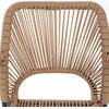 ΠΟΛΥΘΡΟΝΑ ΑΛΟΥΜΙΝΙΟΥ NOJO HM5771.02 ΓΚΡΙ ΜΕ P.E.TWIST RATTAN ΜΠΕΖ 55x63x82Y εκ.