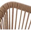 ΠΟΛΥΘΡΟΝΑ ΑΛΟΥΜΙΝΙΟΥ NOJO HM5771.02 ΓΚΡΙ ΜΕ P.E.TWIST RATTAN ΜΠΕΖ 55x63x82Y εκ.