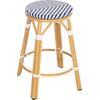 ΣΚΑΜΠΟ ΑΛΟΥΜΙΝΙΟΥ ΜΕΣ.ΥΨΟΥΣ CHINO HM6286.05 BAMBOO LOOK & TEXTILENE ΜΠΛΕ 43x43x65Υεκ