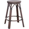 ΣΚΑΜΠΟ ΑΛΟΥΜΙΝΙΟΥ ΜΕΣ.ΥΨΟΥΣ CHINO HM6286.01 BAMBOO LOOK & TEXTILENE ΚΑΦΕ 43x43x65Υεκ