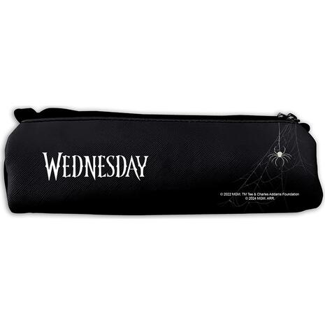 Κασετίνα βαρελάκι Wednesday δερμάτινη 3 θέσεων