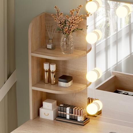 ΤΟΥΑΛΕΤΑ ΜΕ ΦΩΤΙΣΜΟ LED-ΡΑΦΙΑ-ΣΥΡΤΑΡΙΑ LAURYN HM2502.01 SONAMA 101.8x40x139.5Υεκ