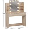 ΤΟΥΑΛΕΤΑ ΜΕ ΦΩΤΙΣΜΟ LED-ΡΑΦΙΑ-ΣΥΡΤΑΡΙΑ LAURYN HM2502.01 SONAMA 101.8x40x139.5Υεκ