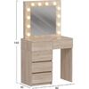 ΤΟΥΑΛΕΤΑ ΜΕ ΦΩΤΙΣΜΟ LED & ΣΥΡΤΑΡΙΑ BEYON HM2500.01 ΜΕΛΑΜΙΝΗ ΣΕ SONAMA 112.5x40.5x140Υεκ.