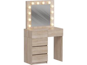 ΤΟΥΑΛΕΤΑ ΜΕ ΦΩΤΙΣΜΟ LED & ΣΥΡΤΑΡΙΑ BEYON HM2500.01 ΜΕΛΑΜΙΝΗ ΣΕ SONAMA 112.5x40.5x140Υεκ.