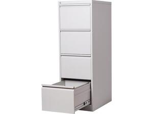 Συρταριέρα φακέλων Nextdeco γκρι 4 συρτάρια Υ133,1x46x62εκ.