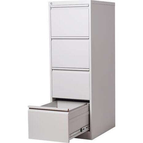 Συρταριέρα φακέλων Nextdeco γκρι 4 συρτάρια Υ133,1x46x62εκ.