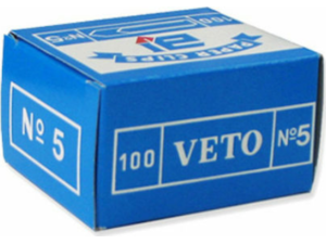 Συνδετήρες μεταλλικοί VETO Nο5 Συσκευασία 100 τεμαχίων