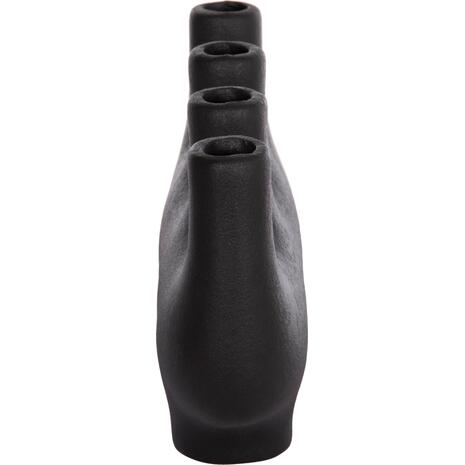 ΕΠΙΤΡΑΠΕΖΙΟ ΚΕΡΑΜΙΚΟ ΔΙΑΚΟΣΜΗΤΙΚΟ MANI HM4641.02 ΜΑΥΡΟ ΜΑΤ 21x6x13Υεκ